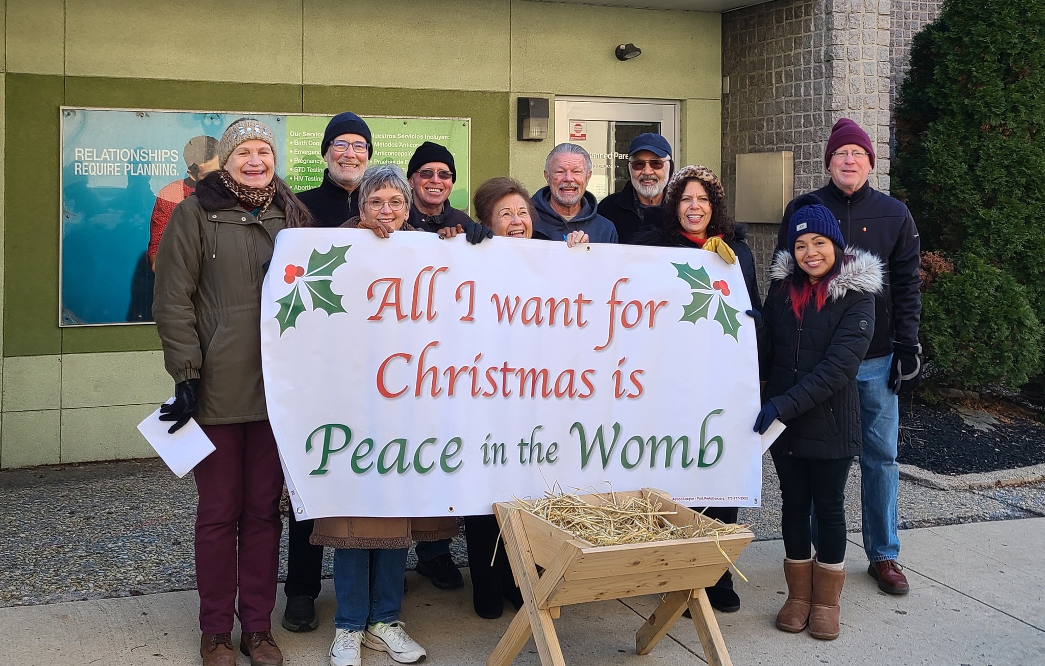 At abortion facilities across the nation, carolers bring tidings of life