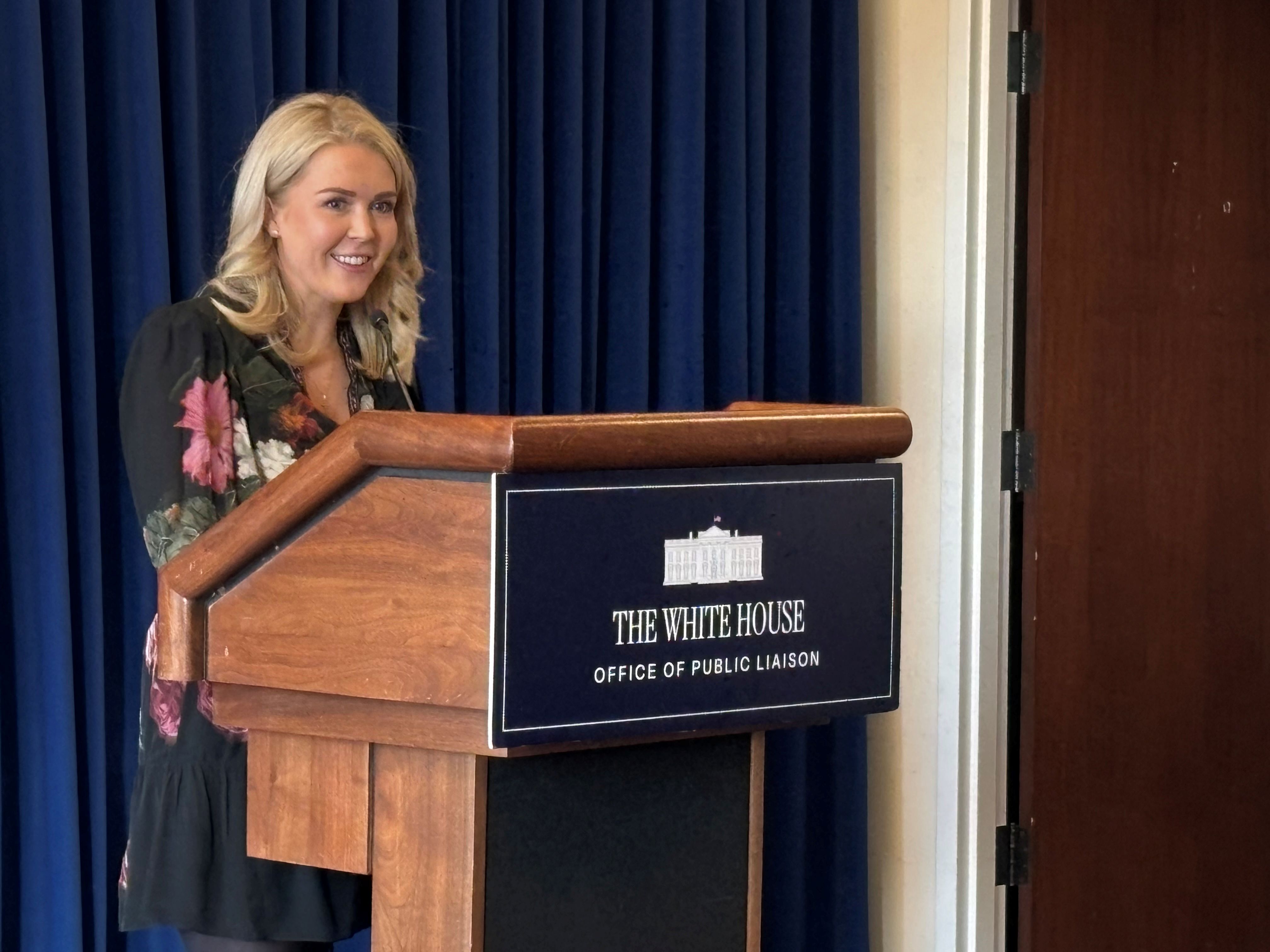 You don't have to choose between having a child and your career - White House Press Secretary