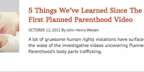 Federalist Piece on Planned Parenthood Points to Heartbeat\