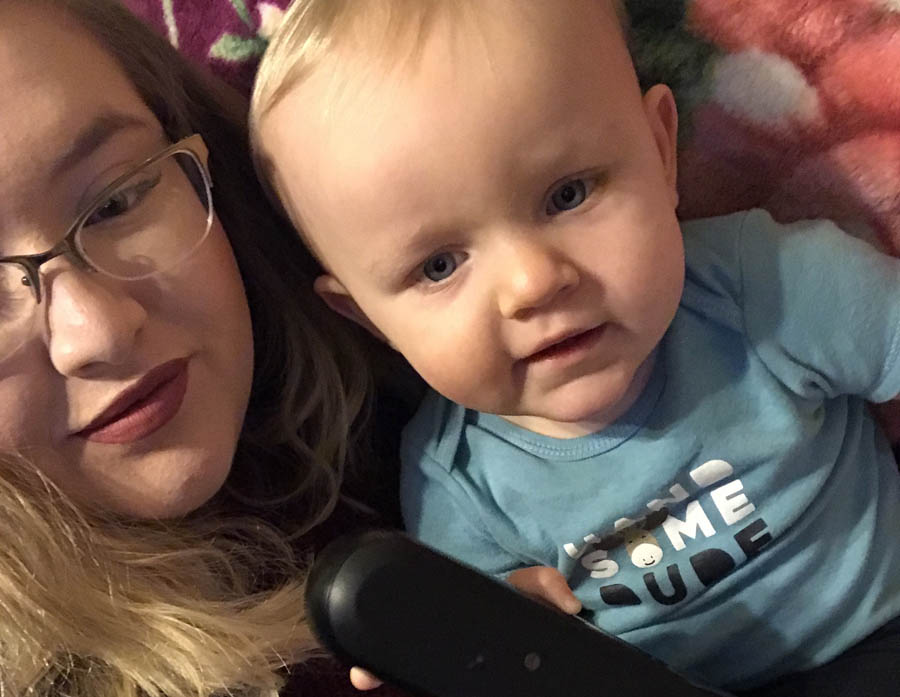 Chelsey and her baby boy, Chase, who she rescued via the National Safe Haven Alliance hotline.