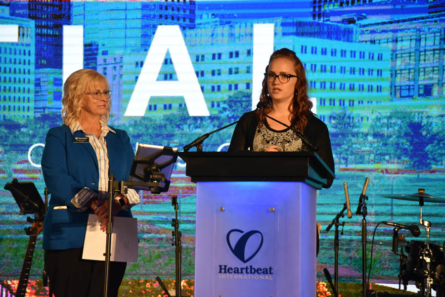 A panel of women with firsthand experience with abortion pill reversal convened at Heartbeat International's Annual Pregnancy Help Conference-Heartbeat Vice President Cindi Boston-Bilotta with Sarah