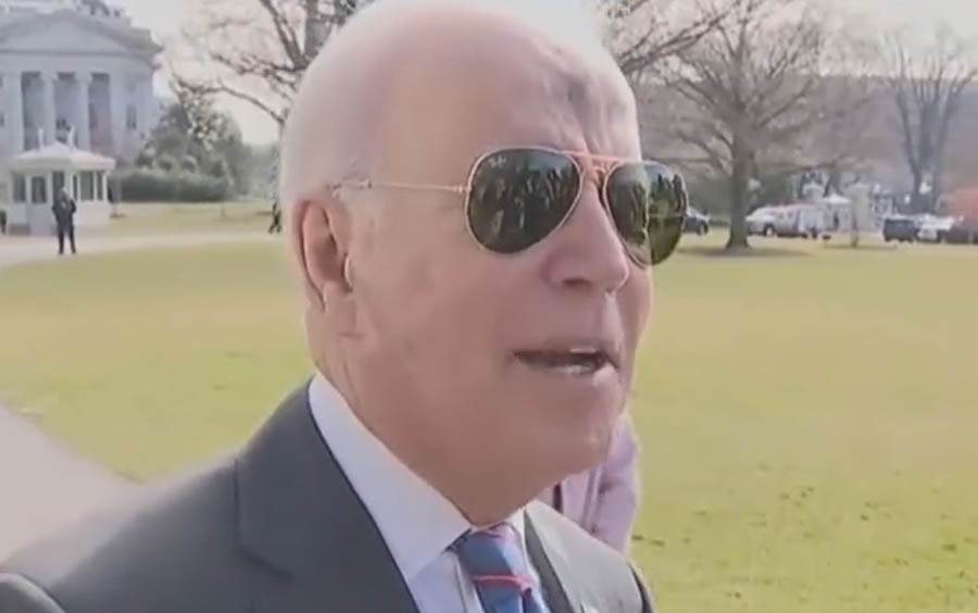 U.S. President Joe Biden responds to EWTN reporter Own Jensen's inquiry on why Biden as a Catholic supports abortion