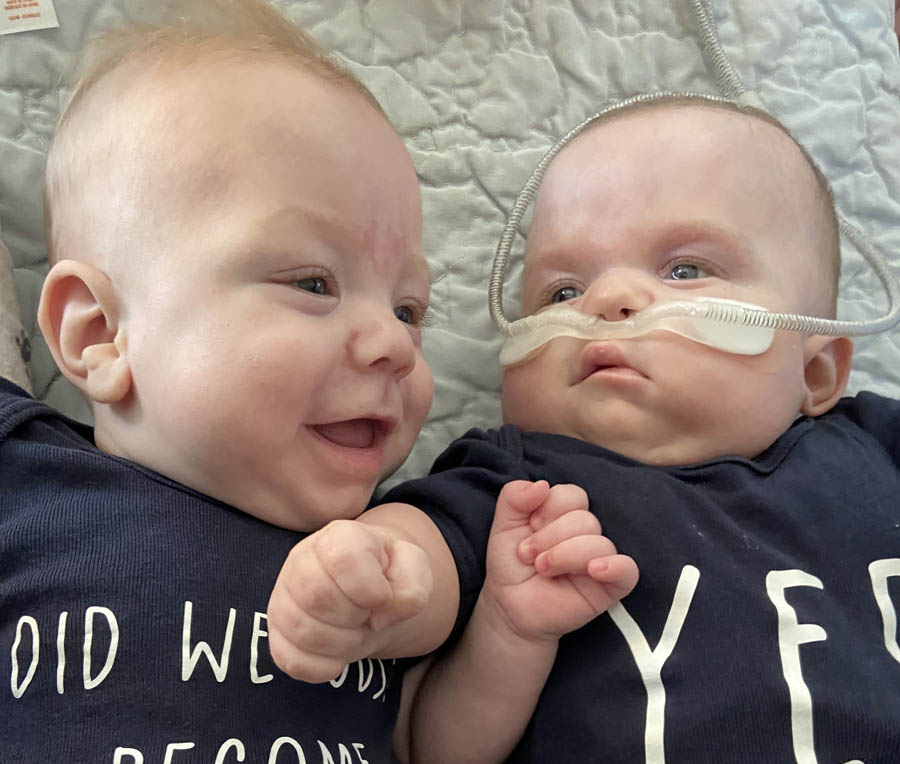 A recent photo of the Bowens' twins