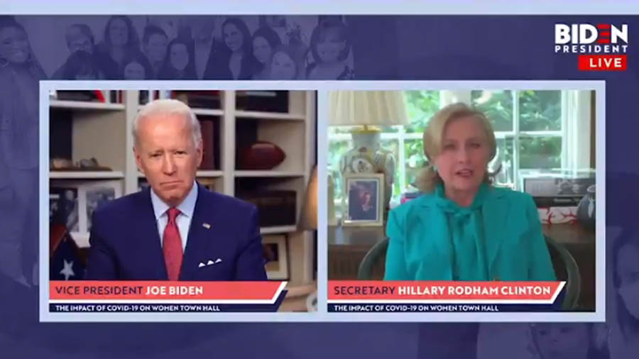 Hillary Clinton endorses Joe Biden