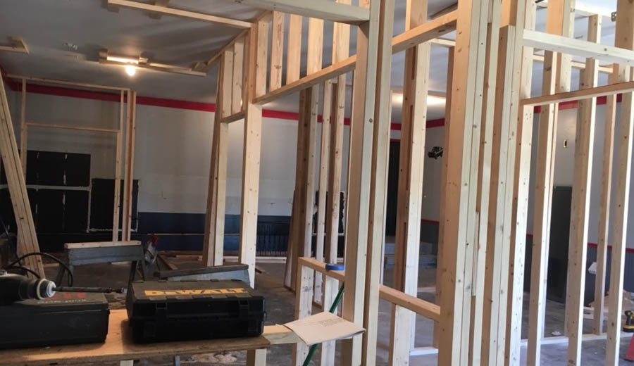 Construction underway to convert an attached garage into usable space for Cuba's Lifeline Pregnancy Care Center.