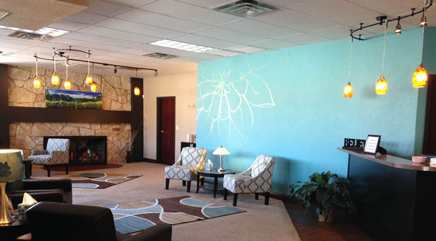 The view inside First Choice Pregnancy Center in Weatherford, Okla.
