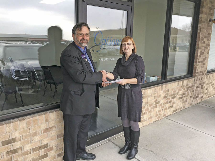 Shirley Moore serves as executive director at Options for Women, a pregnancy help center in Sainte Genevieve, Mo. 
