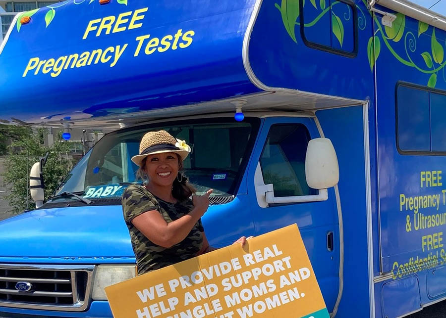 The Houston mobile unit for Sidewalk Advocates for Life