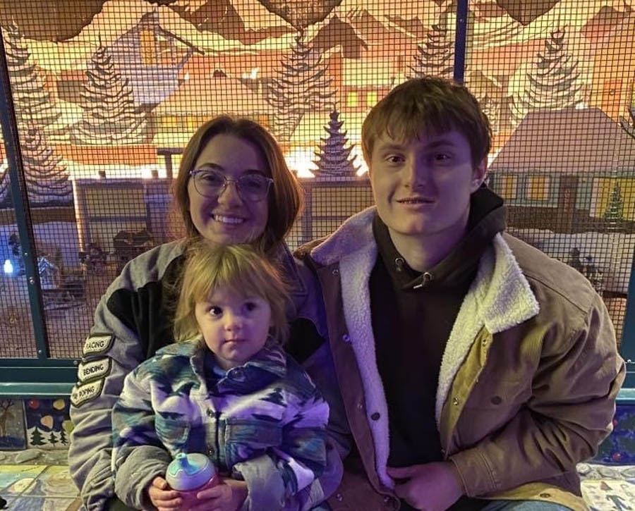 Zayda and Cole with daughter Delia