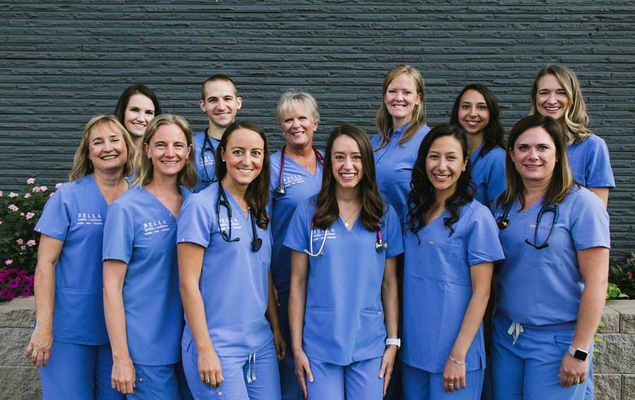 Staff from Bella Health and Wellness