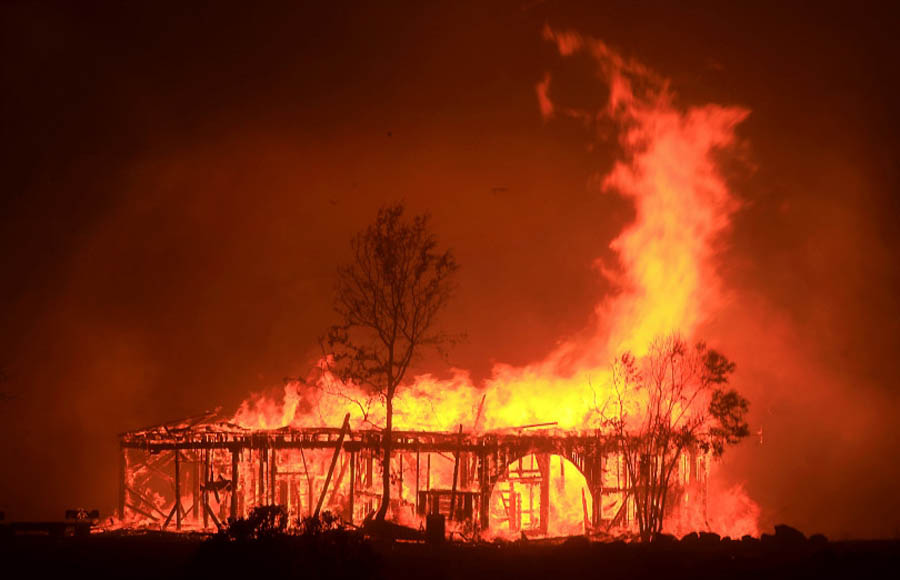 Fires raging throughout California have destroyed over 2,000 homes and businesses.